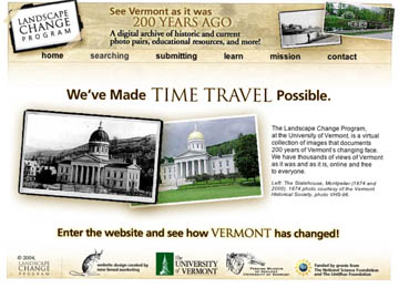 The next Landscape
Change Program home page