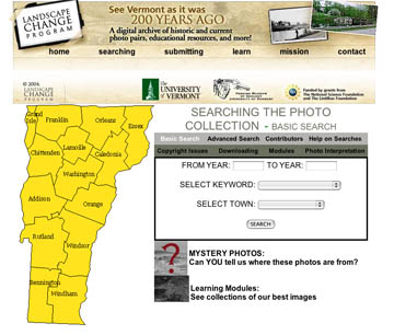 The next Landscape
Change Program home page