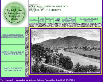 The early
Landscape Change Program home page