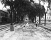 College Street Being Paved, Looking East Toward UVM