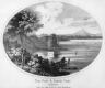 Drawing of Clay Point with Camel's Hump in the Background 