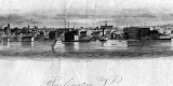 Drawing from Lake Champlain, Looking East towards Burlington 