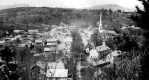 Birdseye view of village
