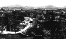 Birdseye View of Village and Bridge Over the Lamoille River 