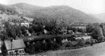 View at Gaysville Overlooking Houses and Mountain