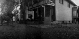 Horse in Front of Old Store