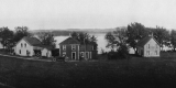 View of Houses on Lake Carmi