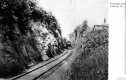 Train on Railroad Cut