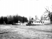 Cabins in field