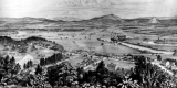Drawing of Newbury from Mount Pulaski