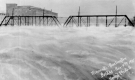 Bridge between Winooski and Burlington partially submerged