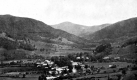 Bird's eye view of town 