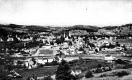 Bird's eye view of town and river
