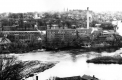 Bird's Eye View of Mill Buildings on Winooski River