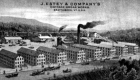 Drawing of J. Estey and Company Cottage Organ Works