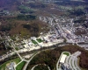 Aerial Photograph of the Winooski River and Capitol Building