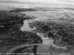 Aerial Photograph of the Winooski River, Dam and Washed out Bridge