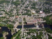 Aerial Photograph of the Winooski River and Bridge