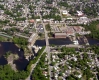 Aerial Photograph of the Winooski River and Town