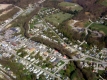 Aerial photograph of the Black River and Bridges in Town