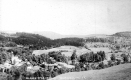 Bird's Eye View of Warren, Church and Cemetery in Background