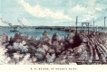 Drawing of Railroad Bridge at Rouse's Point