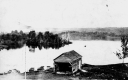 Wooden Shed and Row Boats at Lake Wantastiquet