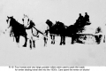 Four Horse Team and Snow Roller