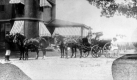 Webb family and carriage at Oakledge Manor