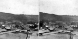 Covered Bridge and Buildings in Bellows Falls
