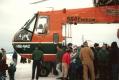 Helicopter after delivery of silo