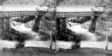 Wooden bridge over the Connecticut River in Bellows Falls