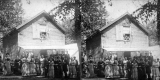 Group Gathered in Front of a Building