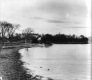 Shelburne House from northern seawall, Lake Champlain