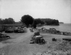 Construction of southern seawall, Shelburne Farms