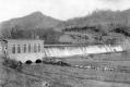 Dam and building