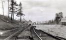 East Barnet in 1927 Flood; Railroad tracks washed out