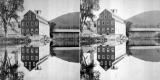 Industrial building by water
