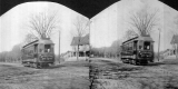 Trolley between St. Albans and Swanton, on Grand Avenue