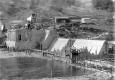 Construction of dam and building on Connecticut River