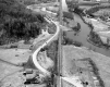 Aerial of Route 2, Railroad Tracks, and the Winooski River