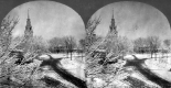Snowy Trees, Street and Church