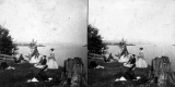 Women on the Bank of Lake Memphremagog, Looking North