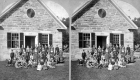 Students in Front of the School
