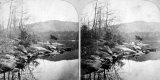 View of Long Island on Lake Memphremagog