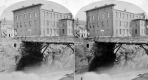 Falls Bridge and Brick Building
