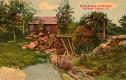 Schoolhouse & Bridge Postcard