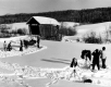 Winter Scene of covered bridge