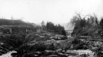 Temporary bridge next to old bridge