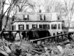 Transported Bridge in Front of House